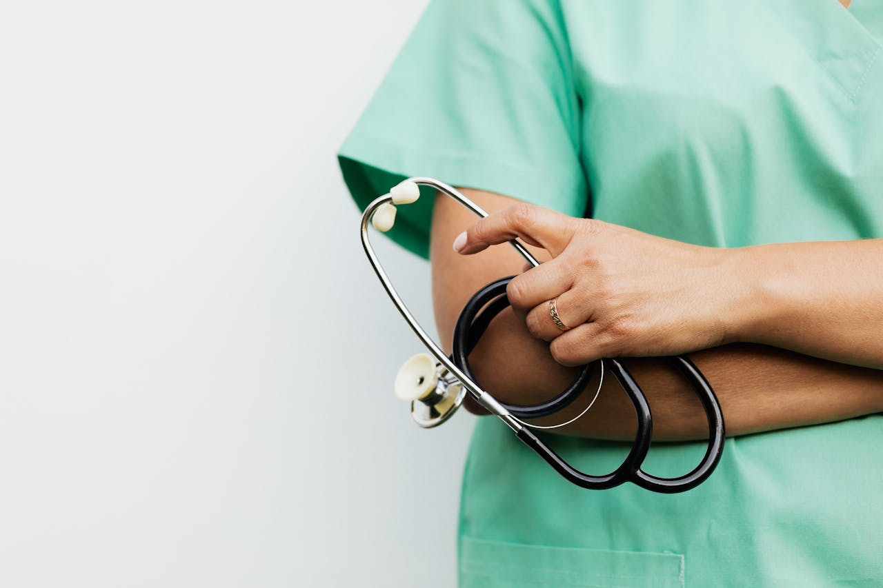 A Person Holding a Stethoscope